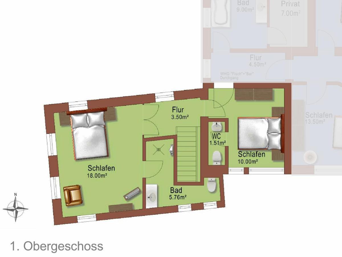 Ferienhaus Oberstaader Fewo Maisonette 외닝겐 외부 사진