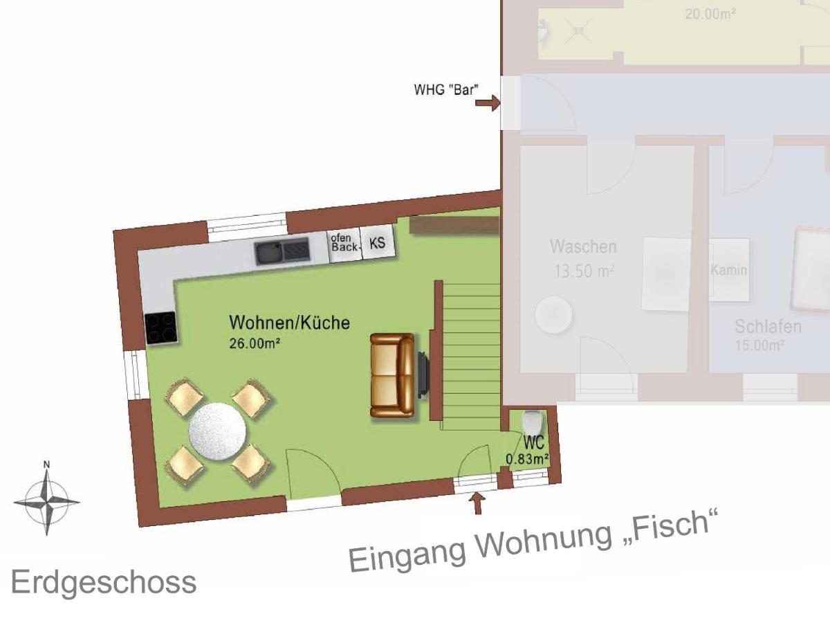 Ferienhaus Oberstaader Fewo Maisonette 외닝겐 외부 사진