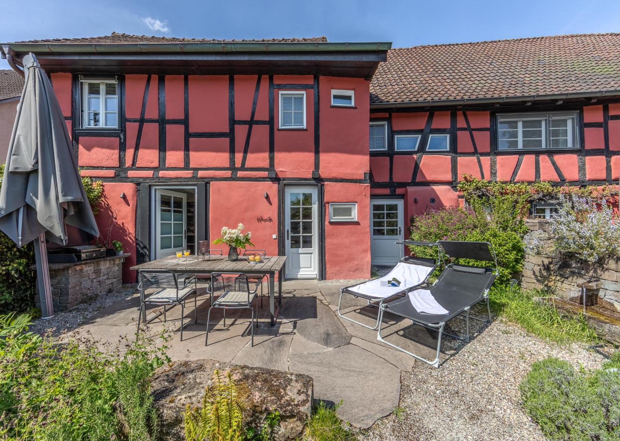 Ferienhaus Oberstaader Fewo Maisonette 외닝겐 외부 사진
